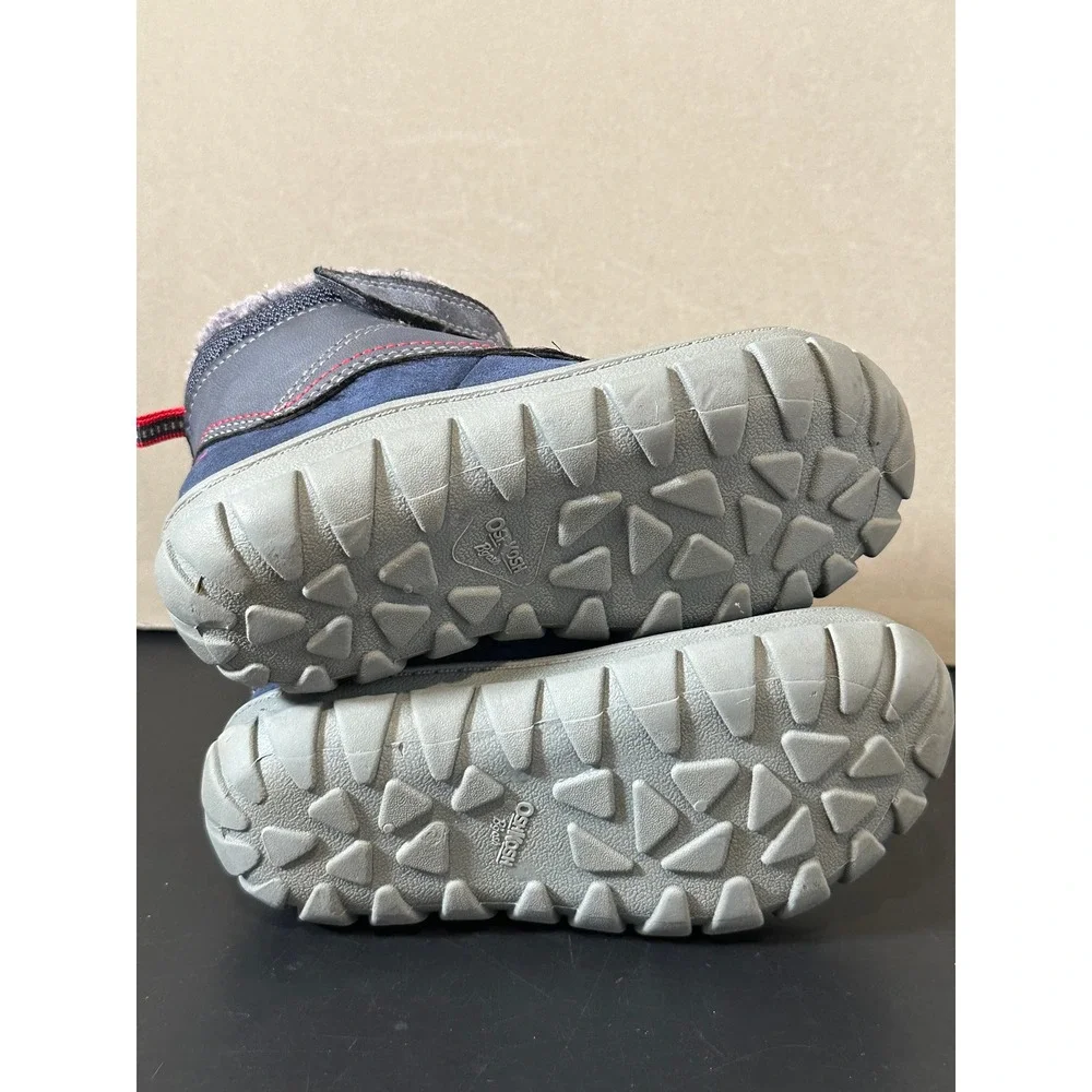 OshKosh Bgosh Marley2-15 Kids Navy Blue Faux Fur Lined‎ Winter Boots Size 11